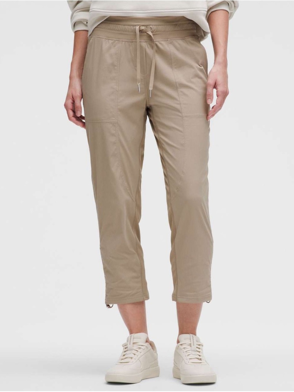 Lululemon Dance Studio Mid-Rise Cropped Pant, Sheer Oak (Tan), Women's Size 14